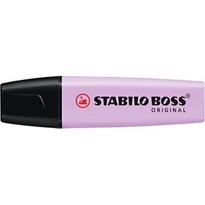 STABILO Boss Original Pastel Marcador fluorescente, punta biselada, 2-5 mm, violeta pastel STABILO Boss Original Pastel Marcador fluorescente, punta biselada, 2-5 mm, violeta pastel
