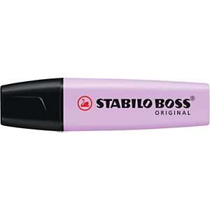 STABILO Boss Original Pastel Marcador fluorescente, punta biselada, 2-5 mm, violeta pastel