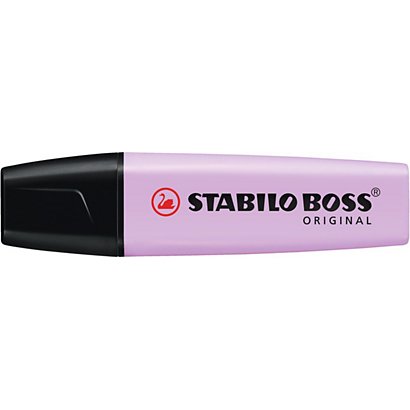 STABILO Boss Original Pastel Marcador fluorescente, punta biselada, 2-5 mm, violeta pastel