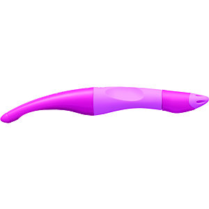 STABILO Easy original Bolígrafo de punta de bola para diestros, tinta líquida, punta fina de 0,5 mm, color de cuerpo rosa claro - rosa oscuro