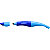 STABILO Easy original Bolígrafo de punta de bola para zurdos, tinta líquida, punta fina de 0,5 mm, color del cuerpo azul-azul claro, tinta color azul - 2