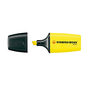 STABILO Evidenziatore Boss Mini - punta scalpello - tratto 2 - 5 mm - giallo 24