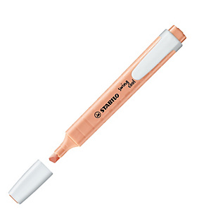 STABILO Evidenziatore Swing Cool pastel - punta a scalpello - tratto 1 - 4 mm - rosa pesca 126 STABILO Evidenziatore Swing Cool pastel - punta a scalpello - tratto 1 - 4 mm - rosa pesca 126