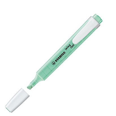 STABILO Evidenziatore Swing Cool pastel - punta a scalpello - tratto 1 - 4 mm - verde menta 116 - 1
