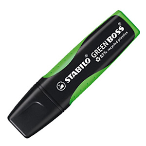 STABILO GREEN BOSS®, Evidenziatore, Punta a scalpello, 2 mm - 5 mm, Verde (confezione 10 pezzi) STABILO GREEN BOSS®, Evidenziatore, Punta a scalpello, 2 mm - 5 mm, Verde (confezione 10 pezzi)