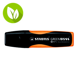 STABILO Green Boss Marcador fluorescente, punta biselada, 2 mm-5 mm, Naranja