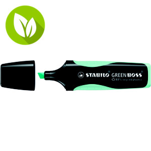STABILO Green Boss Marcador fluorescente, punta biselada, 2 mm-5 mm, Pastel toque de turquesa