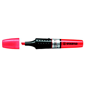 STABILO Luminator Marcador fluorescente, punta biselada, 2 mm-5 mm, Rojo