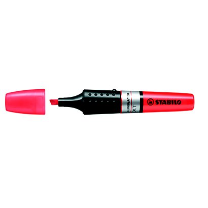 STABILO Luminator Marcador fluorescente, punta biselada, 2 mm-5 mm, Rojo - 1