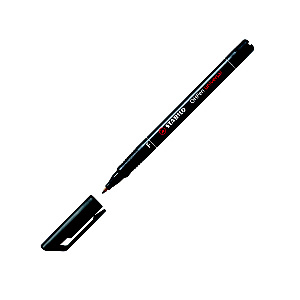 STABILO Marcatore permanente OHPen universal, Punta tonda, 0,7 mm (fine), Nero (confezione 10 pezzi)