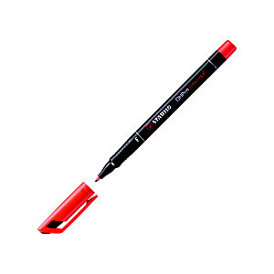 STABILO Marcatore permanente OHPen universal, Punta tonda, 0,7 mm (fine), Rosso (confezione 10 pezzi)