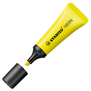 STABILO Neon Marcador fluorescente, punta biselada, 2 mm-5 mm, Amarillo