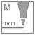 STABILO OHPen universal Stylo-feutre marqueur permanent pointe moyenne 1 mm - Noir - 5