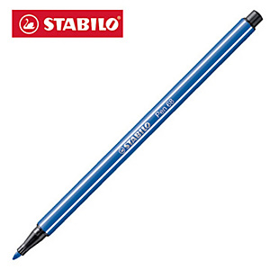 STABILO Pen 68 Penna con punta in fibra, Punta media, Fusto in polipropilene blu, Inchiostro blu STABILO Pen 68 Penna con punta in fibra, Punta media, Fusto in polipropilene blu, Inchiostro blu
