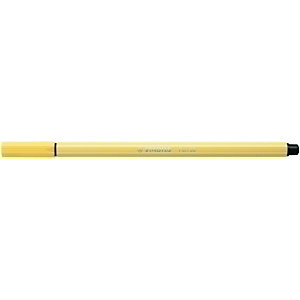 STABILO Pen 68, Rotulador de punta de fibra, punta mediana, cuerpo de polipropileno, amarillo claro