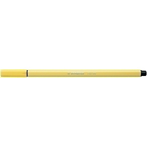 STABILO Pen 68, Rotulador de punta de fibra, punta mediana, cuerpo de polipropileno, amarillo claro STABILO Pen 68, Rotulador de punta de fibra, punta mediana, cuerpo de polipropileno, amarillo claro