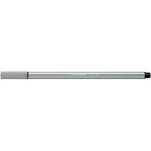 STABILO Pen 68, Rotulador de punta de fibra, punta mediana, cuerpo de polipropileno, color gris cálido