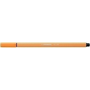 STABILO Pen 68, Rotulador de punta de fibra, punta mediana, cuerpo de polipropileno, color papaya