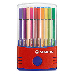 stabilo pennarello pen 68 - colori assortiti - astuccio color parade 20 pezzi