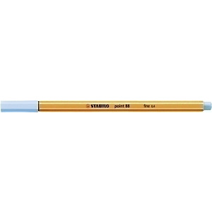STABILO Point 88 Bolígrafo fineliner, punta fina de 0,4 mm, cuerpo naranja de polipropileno, tinta azul hielo STABILO Point 88 Bolígrafo fineliner, punta fina de 0,4 mm, cuerpo naranja de polipropileno, tinta azul hielo