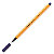 STABILO Point 88® Bolígrafo fineliner, punta fina de 0,4 mm, cuerpo naranja de polipropileno, tinta azul noche - 1