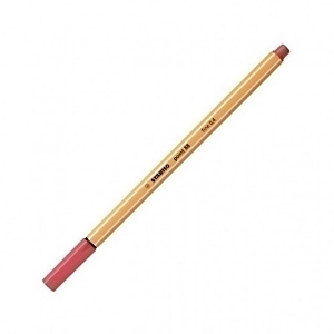 STABILO Point 88 Bolígrafo fineliner, punta fina de 0,4 mm, cuerpo naranja de polipropileno, tinta color rojo oxido STABILO Point 88 Bolígrafo fineliner, punta fina de 0,4 mm, cuerpo naranja de polipropileno, tinta color rojo oxido