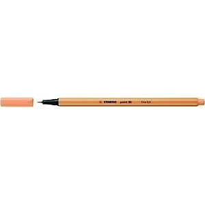 STABILO Point 88 Bolígrafo fineliner, punta fina de 0,4 mm, cuerpo naranja de polipropileno, tinta naranja claro STABILO Point 88 Bolígrafo fineliner, punta fina de 0,4 mm, cuerpo naranja de polipropileno, tinta naranja claro