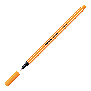 STABILO Point 88® Bolígrafo fineliner, punta fina de 0,4 mm, cuerpo naranja de polipropileno, tinta naranja STABILO Point 88® Bolígrafo fineliner, punta fina de 0,4 mm, cuerpo naranja de polipropileno, tinta naranja