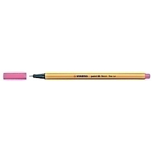 STABILO Point 88® Bolígrafo fineliner, punta fina de 0,4 mm, cuerpo naranja de polipropileno, tinta rojo neón STABILO Point 88® Bolígrafo fineliner, punta fina de 0,4 mm, cuerpo naranja de polipropileno, tinta rojo neón
