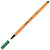 STABILO Point 88 Bolígrafo fineliner, punta fina de 0,4 mm, cuerpo naranja de polipropileno, tinta verde - 1