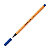 STABILO Point 88®, stylo-feutre, pointe fine, corps orange, encre bleue - 1