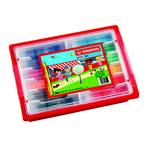 STABILO Power Schoolpack Rotuladores, punta gruesa 2 mm, 144 rotuladores, 12 colores surtidos STABILO Power Schoolpack Rotuladores, punta gruesa 2 mm, 144 rotuladores, 12 colores surtidos