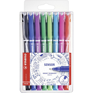 STABILO sensor®, Bolígrafo fineliner, punta superfina de 0,3 mm, cuerpo de colores variados STABILO sensor®, Bolígrafo fineliner, punta superfina de 0,3 mm, cuerpo de colores variados