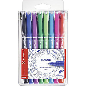 STABILO sensor® fineliner pen, superdunne punt van 0,3 mm, huls in diverse kleuren