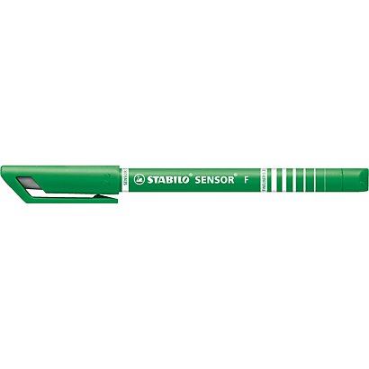 STABILO Sensor®, stylo-feutre, pointe extra fine, corps vert, encre verte - 1