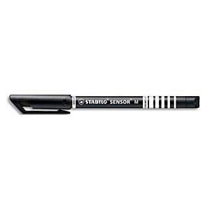 STABILO SENSOR M stylo-feutre pointe moyenne sur amortisseur (0,7 mm) - Noir