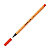 STABILO Stylo-feutre, Point 88, pointe fine (0,4 mm), corps en polypropylène orange, encre rouge - 1