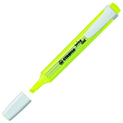STABILO Swing Cool™ Marcador de cuerpo plano, punta biselada, 1-4 mm, amarillo - 1
