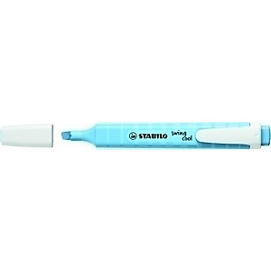 STABILO Swing Cool™ Marcador de cuerpo plano, punta biselada, 1-4 mm, color azul ventoso pastel STABILO Swing Cool™ Marcador de cuerpo plano, punta biselada, 1-4 mm, color azul ventoso pastel
