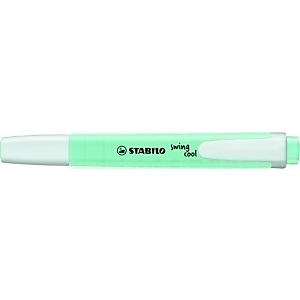 STABILO Swing Cool™ Marcador de cuerpo plano, punta biselada, 1-4 mm, color toque de turquesa pastel STABILO Swing Cool™ Marcador de cuerpo plano, punta biselada, 1-4 mm, color toque de turquesa pastel