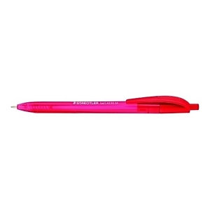Staedtler 4230 Bolígrafo de punta de bola, retráctil, punta mediana de  1 mm, cuerpo rojo, tinta rojo