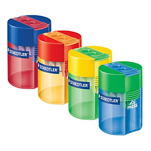 Staedtler 512 Sacapuntas de dos orificios con depósito Staedtler 512 Sacapuntas de dos orificios con depósito