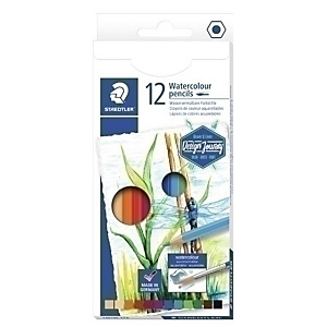STAEDTLER Design Journey 146 10C Lápices de colores acuarelables, hexagonales, Caja de 12, colores surtidos STAEDTLER Design Journey 146 10C Lápices de colores acuarelables, hexagonales, Caja de 12, colores surtidos
