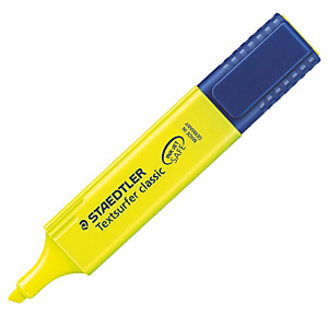 STAEDTLER Evidenziatore Textsurfer Classic - punta a scalpello - tratto 1,0-5,0mm - giallo STAEDTLER Evidenziatore Textsurfer Classic - punta a scalpello - tratto 1,0-5,0mm - giallo