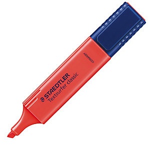 STAEDTLER Evidenziatore - Textsurfer Classic - punta a scalpello - tratto1 - 5 mm - rosso