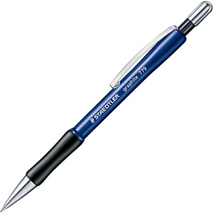 Staedtler Graphite 779 Portaminas, mina de 0,5 mm, B, cuerpo azul con empuñadura Staedtler Graphite 779 Portaminas, mina de 0,5 mm, B, cuerpo azul con empuñadura