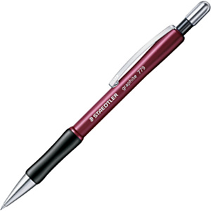 Staedtler Graphite 779 Portaminas, mina de 0,5 mm, B, cuerpo rojo con empuñadura Staedtler Graphite 779 Portaminas, mina de 0,5 mm, B, cuerpo rojo con empuñadura
