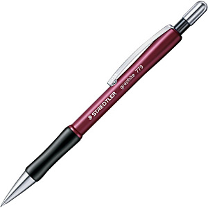 Staedtler Graphite 779 Portaminas, mina de 0,5 mm, B, cuerpo rojo con empuñadura Staedtler Graphite 779 Portaminas, mina de 0,5 mm, B, cuerpo rojo con empuñadura