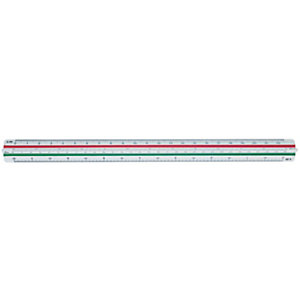 Staedtler Kutch Règle Mars® 561 à échelle de réduction 1:20 - 1:100  avec code couleur 30 cm