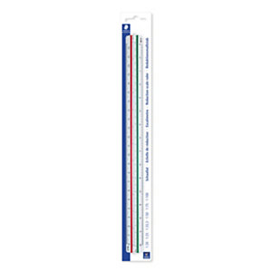 Staedtler Kutch Règle Mars® 561 à échelle de réduction 1:20 - 1:100  avec code couleur 30 cm